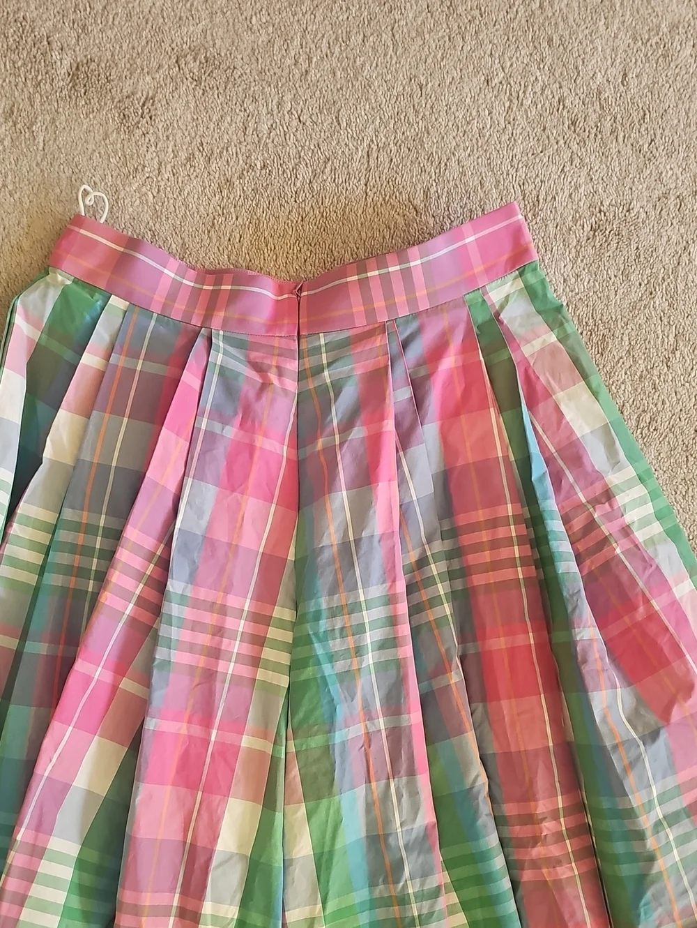 Ralph Lauren Purple Label Madras Plaid Maxi Skirt - Picture 5 of 8